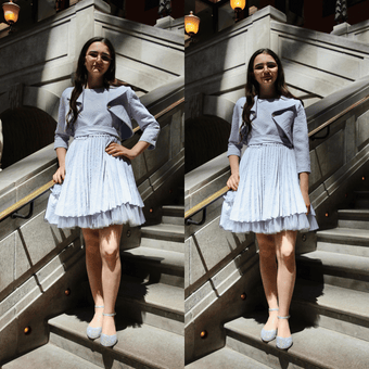 Robe et veste formelles pour filles Mimi Strong