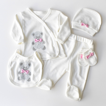 The Pink Bear Baby Pajama Set