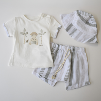 Ensemble short unisexe Baby Safari