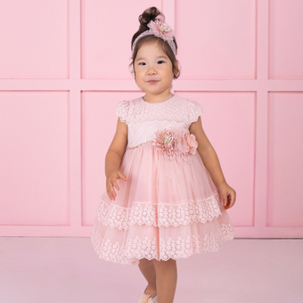 Jolie robe de soirée vintage pour bébé