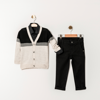 Ensemble pull et jean élégant Sam