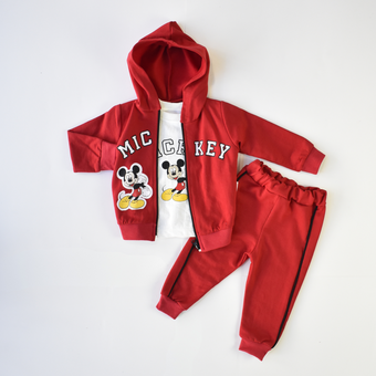 Cozy Cotton Tracksuit Joggers Set for Active Boys