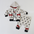Adorable ensemble à capuche à pois