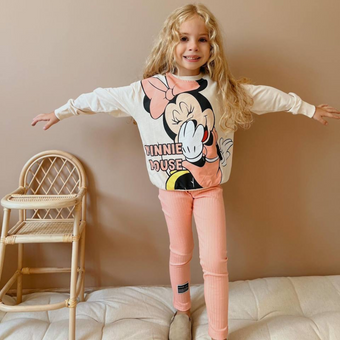 Ensemble en coton pour filles joyeuses