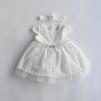 Robe en dentelle Mia bébé fille