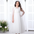 Robe de soirée en dentelle céleste pour filles