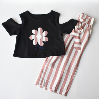 Summer Blossom Girls Casual Set