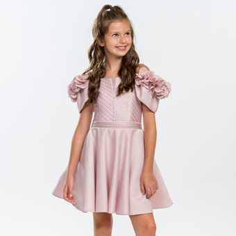 Miss playful red dress for teens