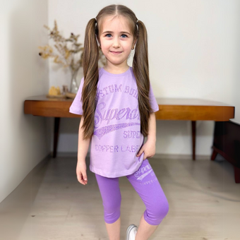 Ensemble de leggings Super Dry pour filles