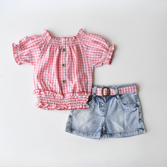 Ensemble en jean Picnic Chic pour filles