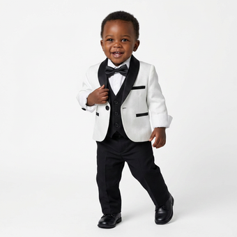 Le costume formel pour garçons de la cérémonie du bébé
