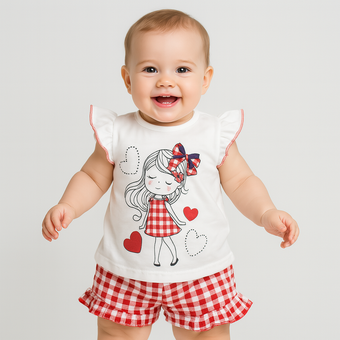 Little Square Girls Casual Set