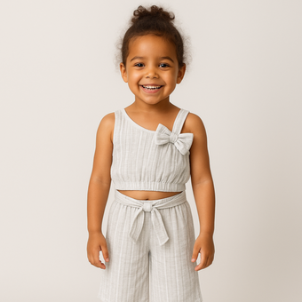 Fresh Vibes Girls Casual Set