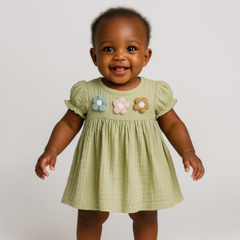 Robe en coton Summer Bloom pour filles