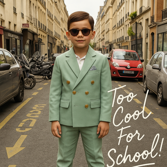 Golden Buttons Boys Suit