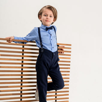 Ensemble formel en coton bleu ananas