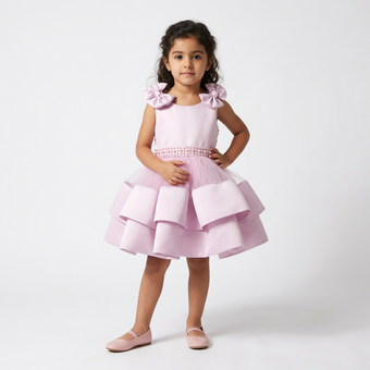 Blushing Meadow Girls Short Dress