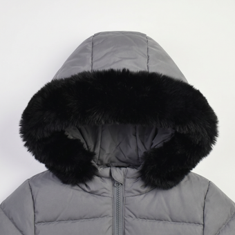 Combinaison de neige à capuche souple en fourrure