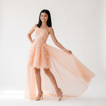 Liv's 2 in 1 Preteen High-Low Dress