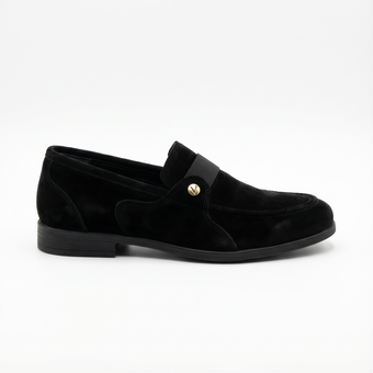 PRE-ORDER Black Velvet Boys Shoes
