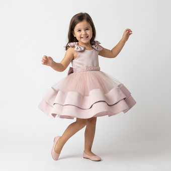 Blushing Meadow Girls Short Dress