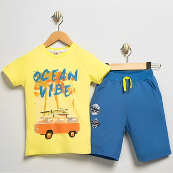 Ocean Vibe Casual Short Set