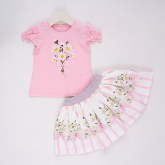 Ensemble jupe pour filles Kiki's Bouquet