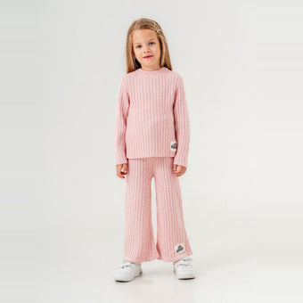 Striped Queen Girls Knit Set