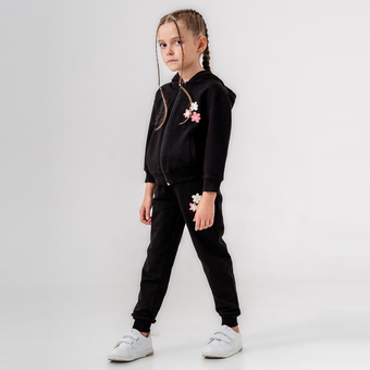 Ensemble de jogging en coton à fleurs conviviales