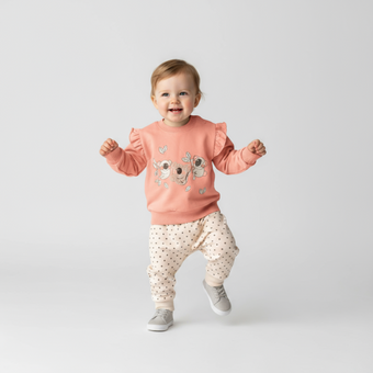 Cozy Koala Girls Jogger Set