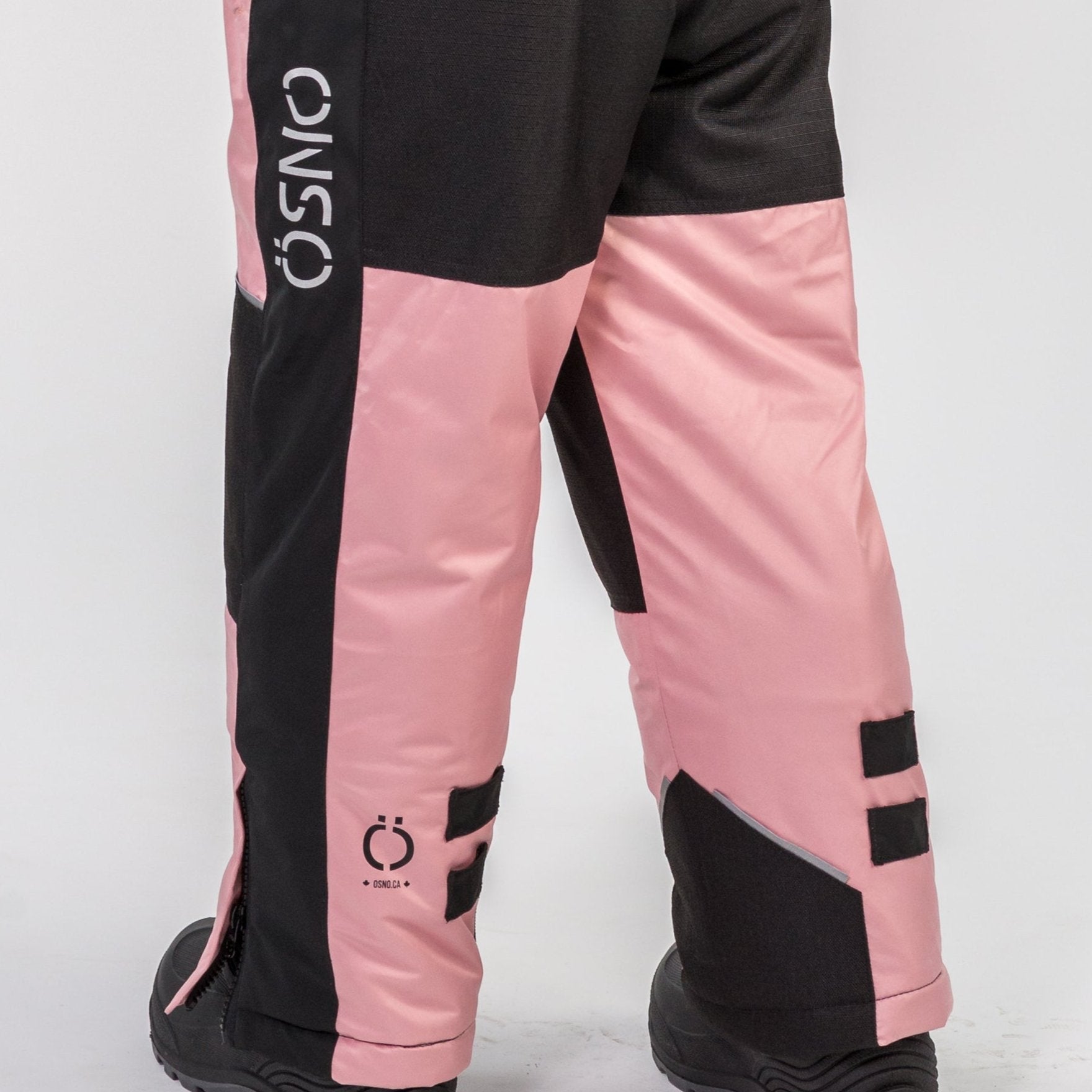 Angel's Luxury pink girls snowsuit complete with plush blush fur accents by Junior Kids