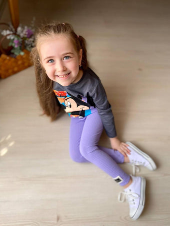 Ensemble de leggings en coton vibrants pour filles