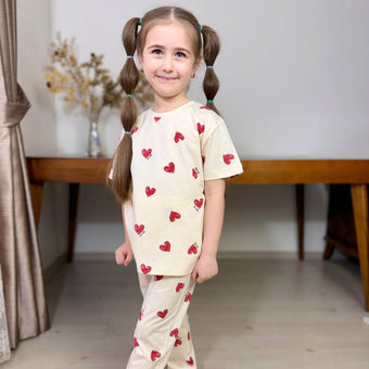 Ensemble de pyjama Heart Dream pour filles
