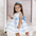 Robe de soirée à rayures douces pour bébé