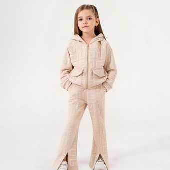 Sporty Elegance Girls Casual Set