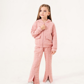 Sporty Elegance Girls Casual Set