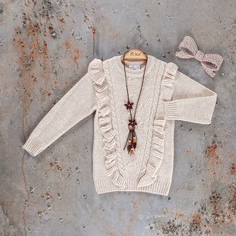 Ensemble robe en tricot élégant pour fille