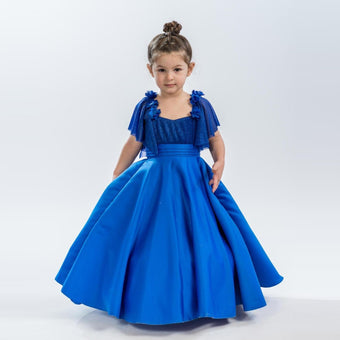 Robe bleue de princesse royale