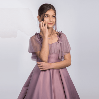 Robe bleue de princesse royale