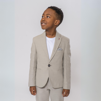 Linen Leo Boys Suit