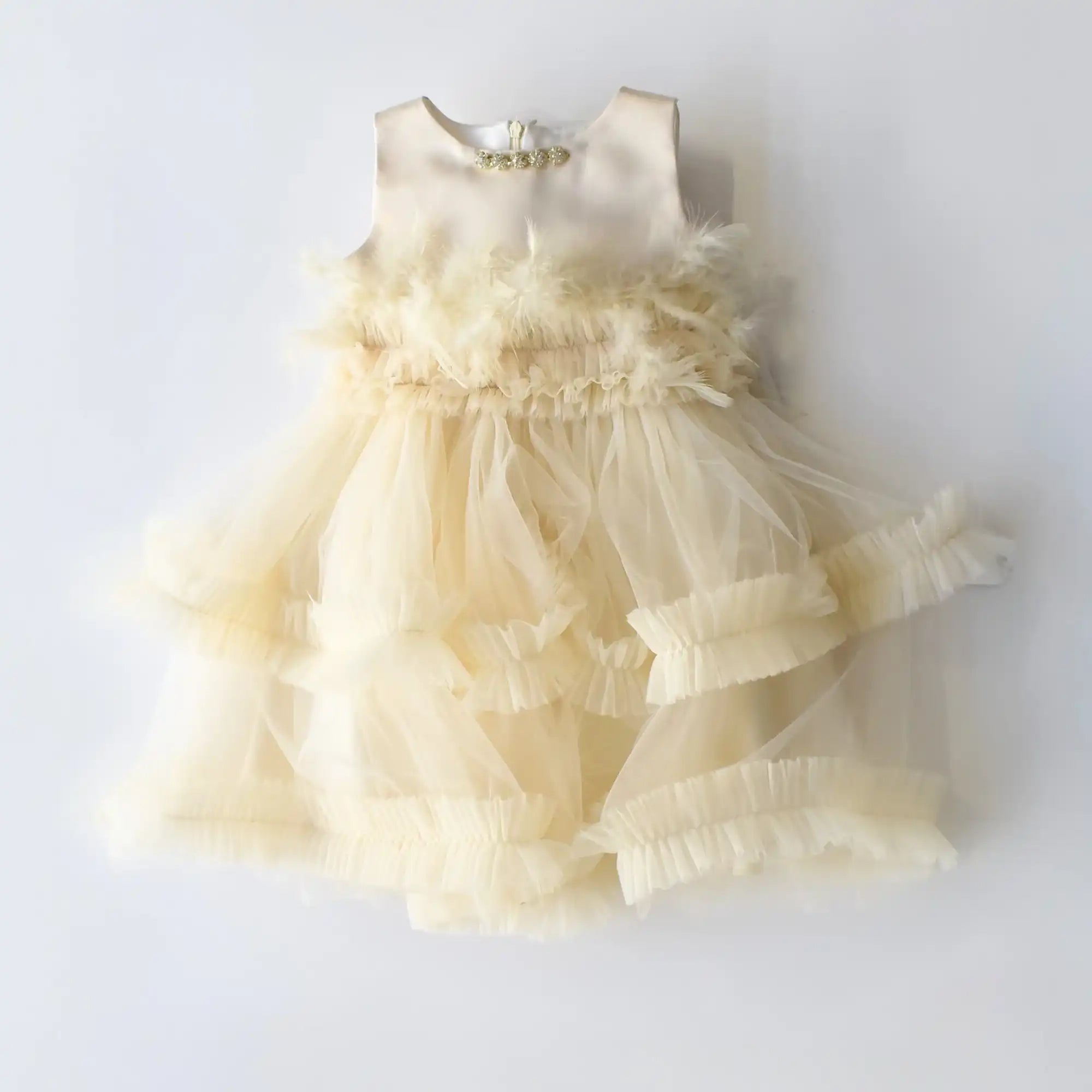 Robe Frida à plumes pour fille