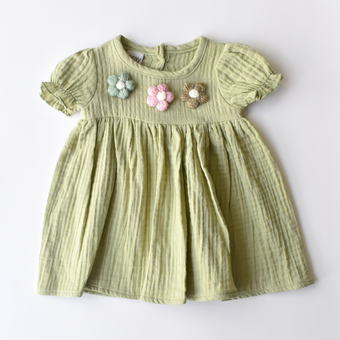 Summer Bloom Girls Cotton Dress