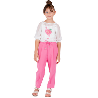 Stylish Flamingo Girls Casual Set