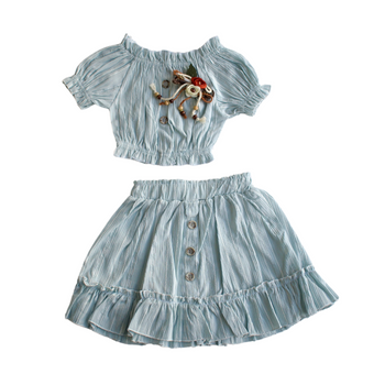 Ingenious Charm Girls Skirt Set