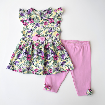 Wildflower Heart Girls Casual Set