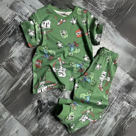 Pixel Adventure Boys Pyjama Set