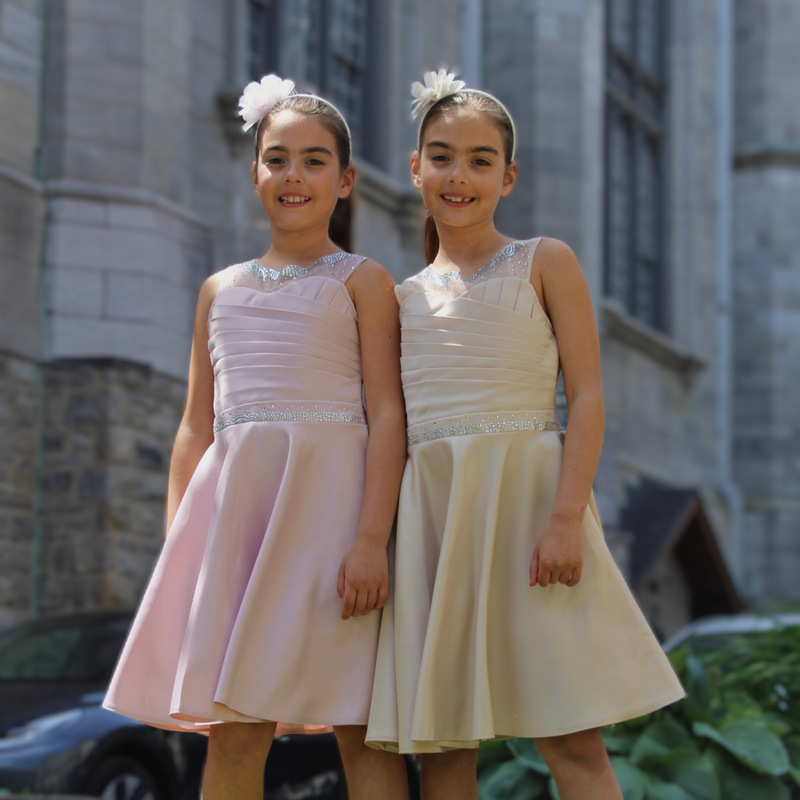 Short Grad Dresses: Knee-Length Satin | Junior Kids