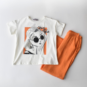 Sunglass Style Girls Casual Set