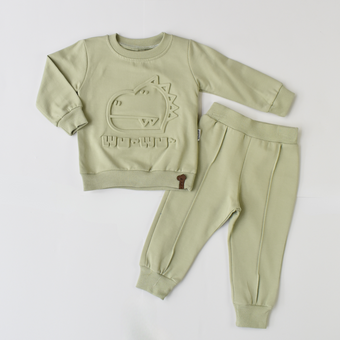 Dino Boys Cotton Joggers Set