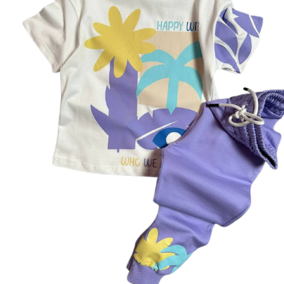 Ensemble de jogging pour filles Happy Summer